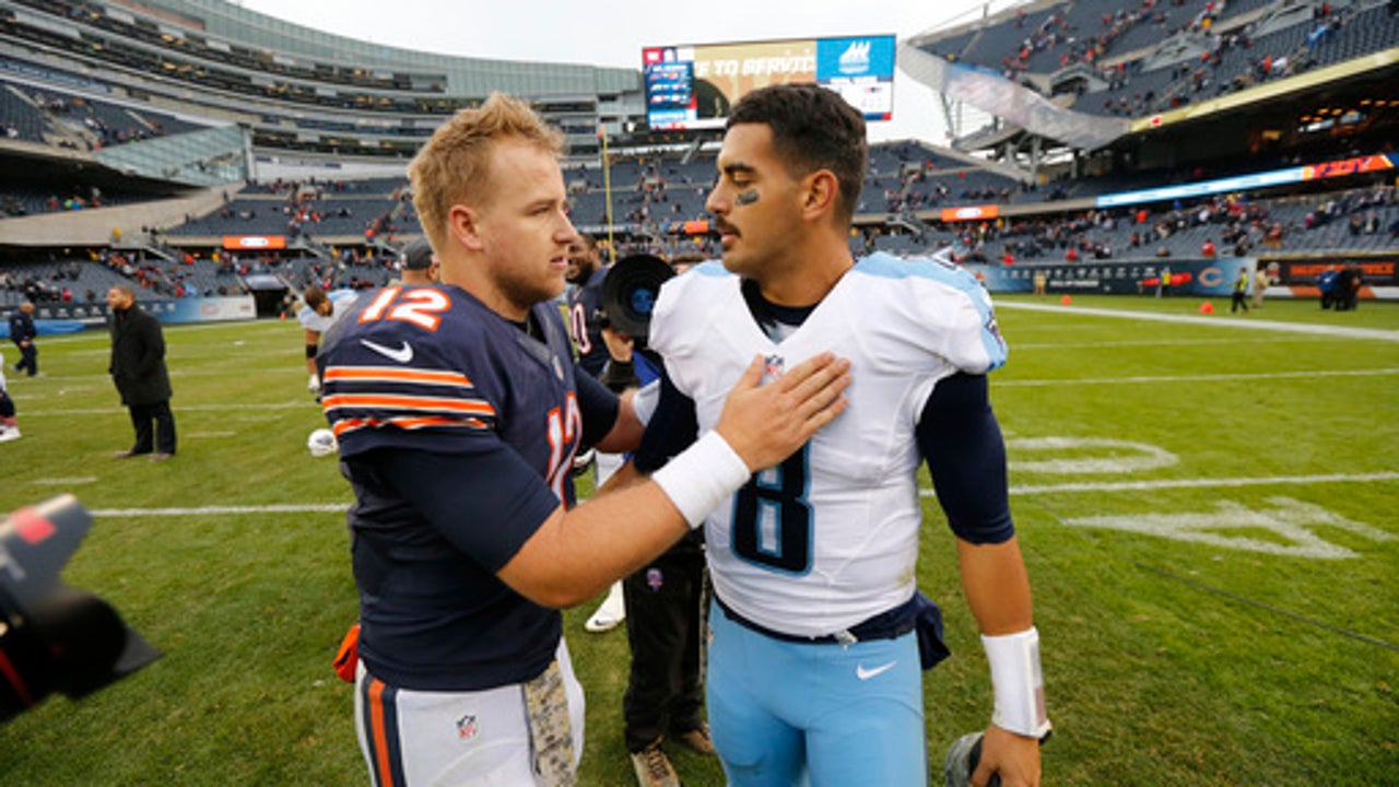 Mariota throws for 2 TDs, Titans hang on to beat Bears 27-21